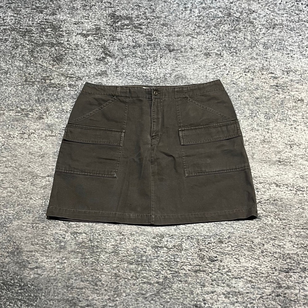 Vintage Gap‎ Surplus Skirt Womens 14 (34") Brown Y2K Pockets Boho Utility